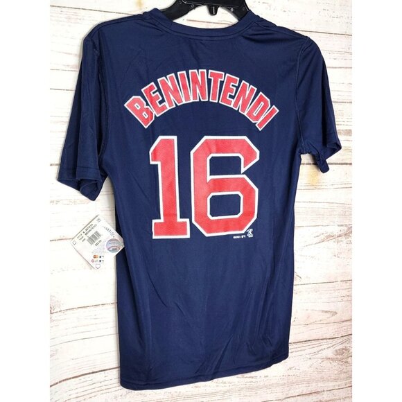 Genuine Merchandise Red Sox Benintendi #16 Crew Neck T-Shirt - Large 14/16 Blue - Picture 3 of 11